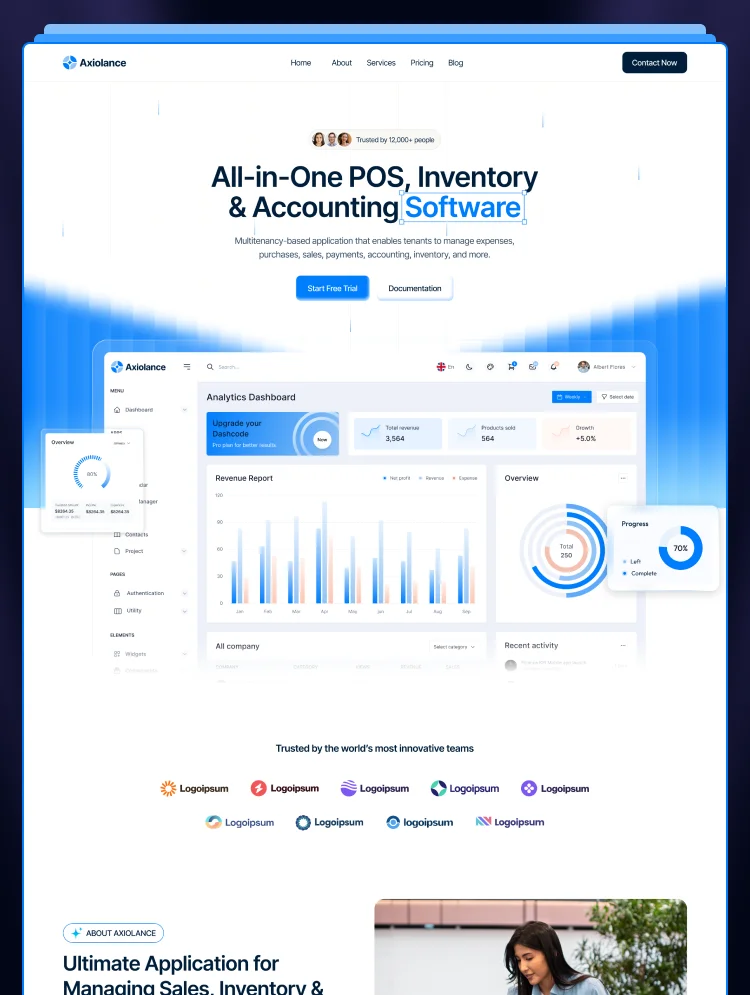 Axiolance template preview