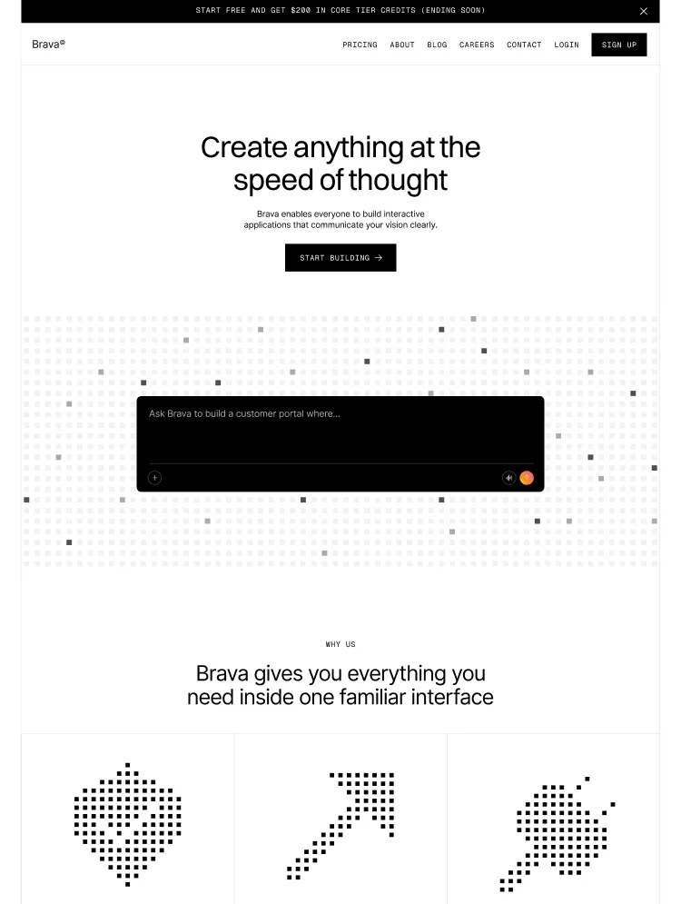 Brava template preview
