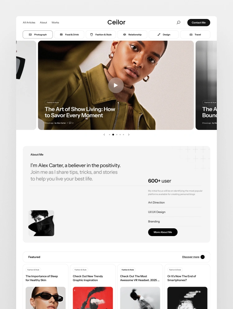 Ceilor template preview